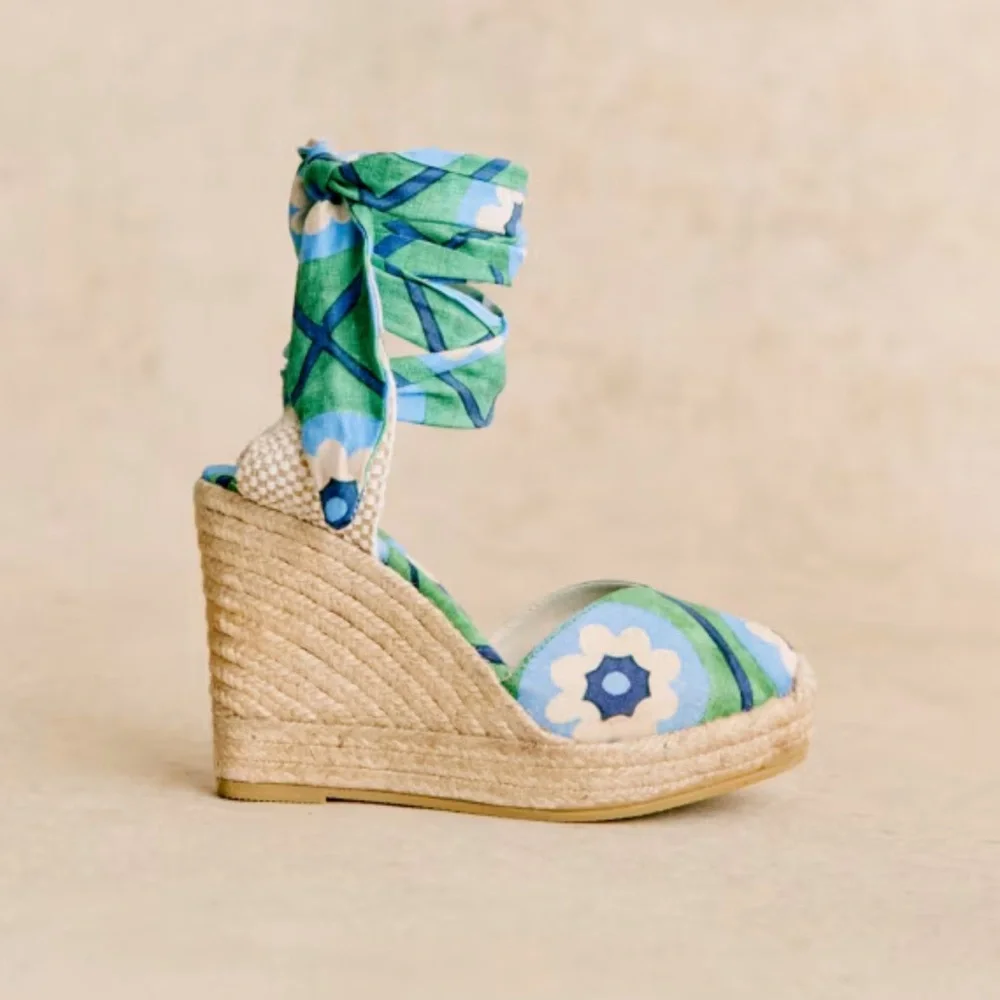 Super RARE-SÉZANE X MOMONÌ TANIA HIGH wedge ESPADRILLES heels